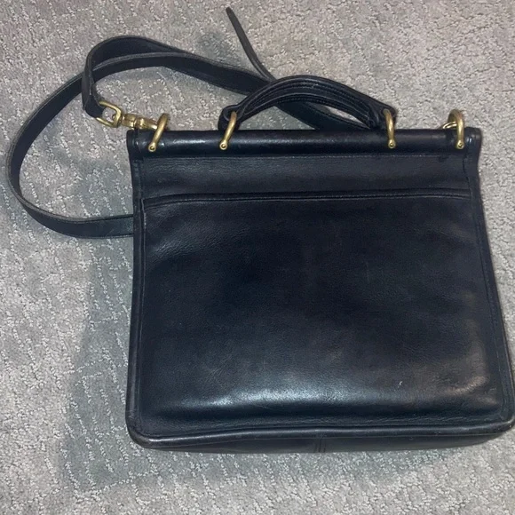 Coach Black Leather Crossbody Bag - Picture 2 of 8